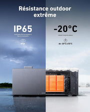 Batería adicional Anker SOLIX BP1600, 1600 Wh, baterías LiFePO4, 6000 ciclos, expansión de 9600 Wh, garantía del fabricante de 10 años, protección IP65 contra agua y polvo, instalación sencilla, diseño modular