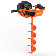 Motoperforadora de gasolina Fuxtec FX-EB152, 3 HP, 3 brocas de 100, 150 y 200 mm, ventana de control de aceite única, ahoyadora