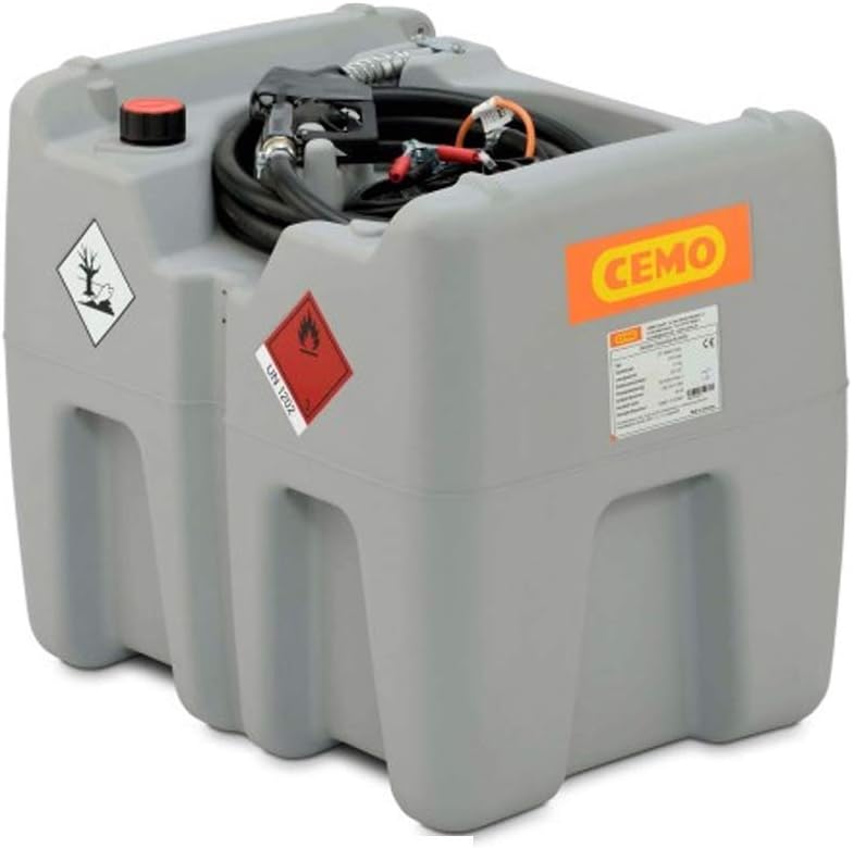 Depósito móvil CEMO DT-Mobil Easy de 210 litros, estación de repostaje de gasóleo con bomba de 12 V