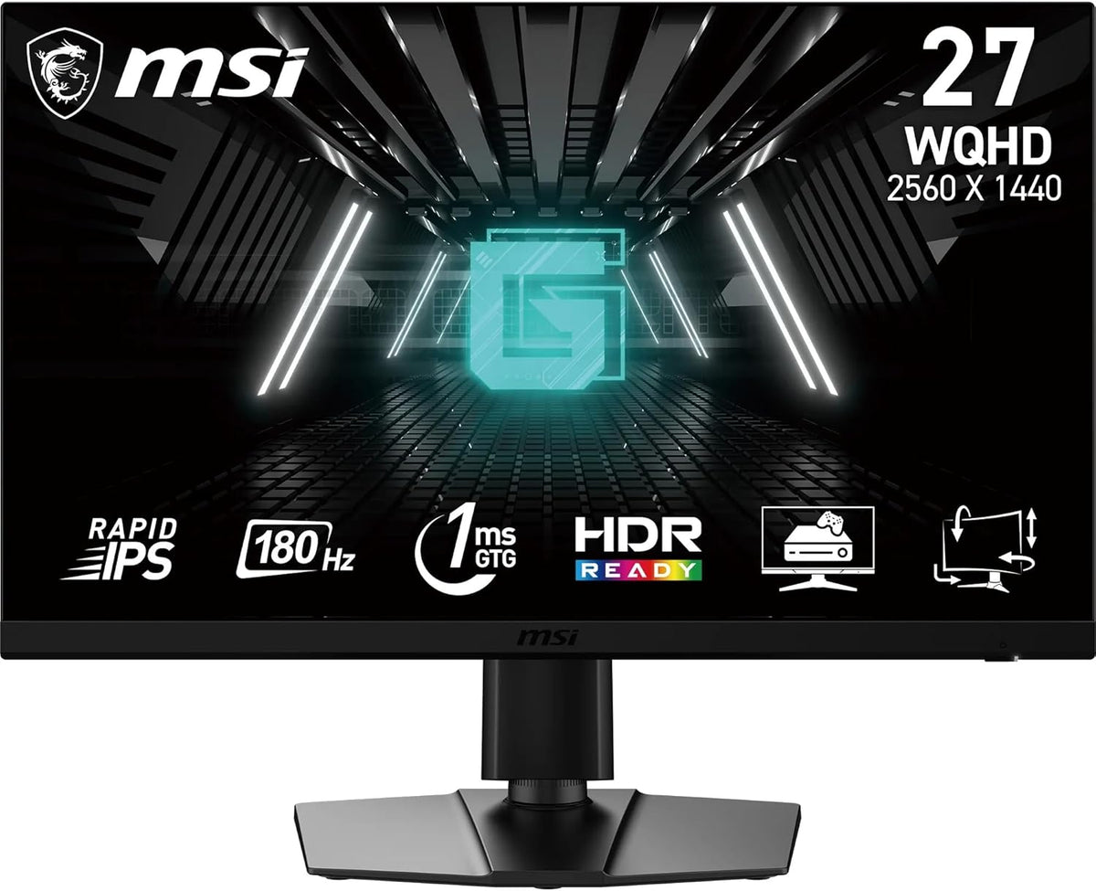 Monitor Gaming MSI G272QPF E2 27" WQHD - Panel Rapid IPS, 2560x1440, 180Hz / 1ms, 125% sRGB, Adaptive-Sync - DisplayPort 1.2a, HDMI 2.0b CEC