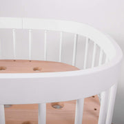 Cuna 7 en 1 tweeto®: cuna de madera evolutiva | cuna de colecho y cuna de barrotes de altura regulable | convertible en cama infantil y parque de juegos (haya natural)