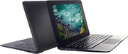 Ordenador portátil Bigmachine Windows 10 Mini 10,1 pulgadas 32 GB teclado AZERTY francés, ultra fino y ligero, netbook Quad Core PC HDMI Webcam Netflix YouTube (negro)