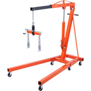 Grúa de motor plegable BENTISM de 2T con nivelador, grúa de taller de alta resistencia de 4400 lbs/2 toneladas, grúa de motor resistente al envejecimiento