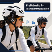@tec BuddyChat Duo, Intercom para auriculares, set de 2, sistema de intercomunicación Bluetooth 3.0, alcance de hasta 1 km, cancelación de ruido DSP, resistente al agua y al polvo