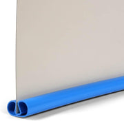 Piscina de pared de acero ovalada 4,50 x 2,50 x 1,20 m - revestimiento azul de 0,60 mm - pared de acero galvanizado en caliente de 0,60 mm - pasamanos de plástico - abertura para skimmer - fabricada en Alemania