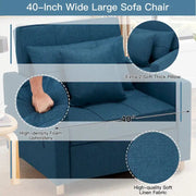 Sillón cama ajustable, convertible 3 en 1, varios colores, para 1 persona