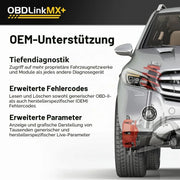 Escáner de diagnóstico OBD2 Bluetooth, lector de códigos de error, MX+ MX201, para iPhone, Android y Windows, escáner de diagnóstico de vehículos