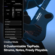LAVA GENIE Muestreador de guitarra, sin cuerdas, cientos de preajustes de instrumentos, altavoz integrado, plegable, extraíble, blanco, 30,5 pulgadas