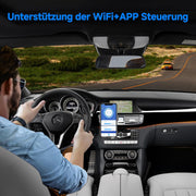 Nevera portátil con compresor de doble zona AAOBOSI 95L, nevera para coche con control por APP WIFI, puerto USB, 12/24 V y 100-240 V, nevera con compresor de -20 °C a 20 °C para coche, camión, barco, autocaravana, camping, puerta doble