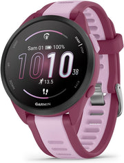 Forerunner 165, Music - Reloj inteligente con GPS para running y pantalla AMOLED – Ciruela/Lila (Reacondicionado)
