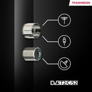 THOMSON Smart TV QLED 65 pulgadas (164 cm) Android, Google Assistant, Wi-Fi, Dolby Digital, Bluetooth, triple sintonizador (cable/satélite/antena), HDMI, CI+, panel A+ – 65QA2S13