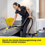 Kärcher Waschsauger Puzzi 10/1 Edition, für Polster und textile Oberflächen, Frischwassertank: 10 l, Sprühmenge; 1 l/min, Flächenleistung: 20-25 m2/h, Gewicht: 10,5 kg, Polster- & Fugendüse, Bodendüse