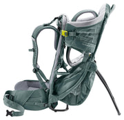 Mochila portabebés ligera deuter Kid Comfort Active, 12 L, azul verdoso