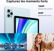 Tablette DOOGEE G6 avec carte SIM, tablette Android 15, octa-core T7250, tablette 11 pouces 90 Hz, 30 Go + 256 Go/TF 2 To, double 4G LTE, batterie 8000 mAh, appareil photo 13 MP, Wi-Fi 5G/Widevine L1/FM/OTG/Face ID