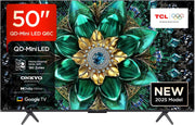 Televisor TCL 50Q6C QD-Mini LED, 4K HDR Premium 1000 nits, Smart TV con Google (Dolby Vision IQ y Atmos, sistema de audio Onkyo 2.1, Motion Clarity Pro 144Hz, control por voz manos libres)