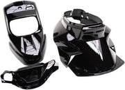 KIT DE CARROCERÍA SCOOT REPLAY DESIGN PARA MBK 50 BOOSTER 1999-2003 / YAMAHA 50 BWS 1999-2003 NEGRO BRILLANTE (KIT DE 4 PIEZAS)