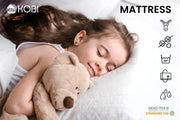 Cama Infantil KOBI FALA Blanco | con Cajón de Almacenamiento | 160x80 cm | Cama para Niño y Niña Cunas para Niños | con Colchón y Somier | Mueble para Habitación de Bebé | Cama Individual con Barrera