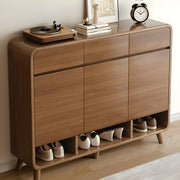Mueble zapatero moderno de madera para recibidor, tamaño mediano