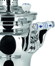 BEEM 06127 Samovar Odessa III, acero inoxidable, 3 litros, preparación tradicional de té, 2 resistencias, ahorro de energía, 53 x 34 x 25 cm, plateado