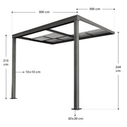 2025 Toldo para terraza Jakarta con paneles de policarbonato