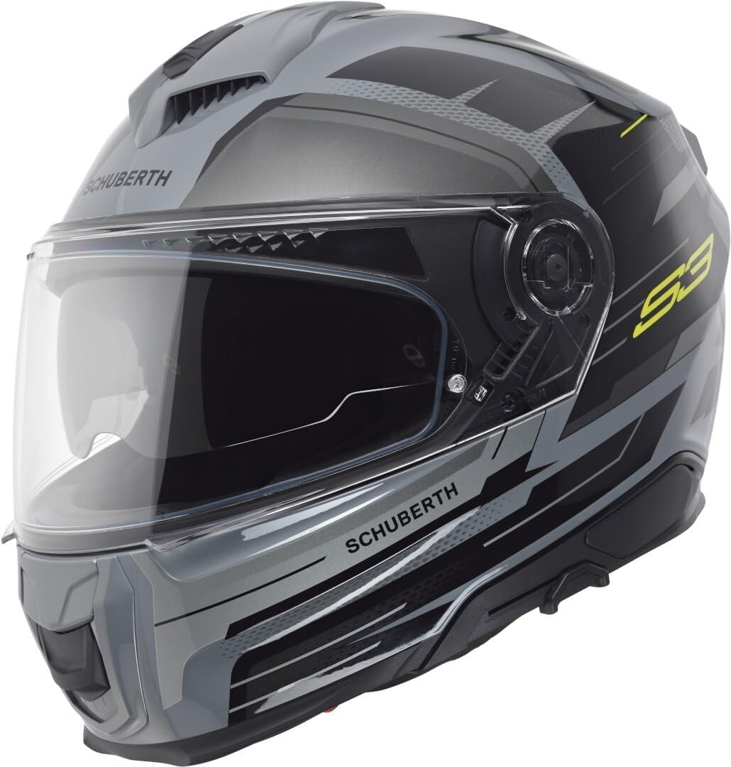 Casco Schuberth S3 Apex, Gris/Amarillo, XL (61)