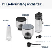 Cafetera superautomática De'Longhi Rivelia EXAM440.55.W con sistema de leche LatteCrema, recipiente de granos intercambiable, 16 bebidas de café y leche con solo tocar un botón, función Extra-Shot, pantalla táctil de 3,5 pulgadas, color blanco