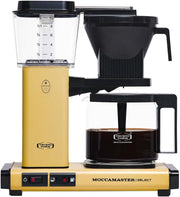 Moccamaster KBG Select, cafetera, cafetera retro, café de filtro, color blanco hueso, 1,25 L