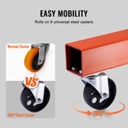 Grúa de motor plegable BENTISM de 2T con nivelador, grúa de taller de alta resistencia de 4400 lbs/2 toneladas, grúa de motor resistente al envejecimiento