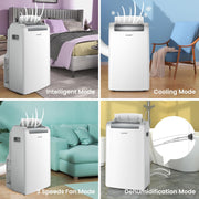 Aire acondicionado portátil Comfee Easy Cool 2.0, 7000 BTU 2,0kW, refrigeración, ventilación y deshumidificación, tamaño de habitación hasta 68m³ (25㎡), control por APP/Alexa/Google Home/IFTTT, aire acondicionado móvil con manguera de escape