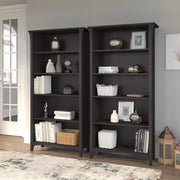 Librero alto de 5 estantes Salinas (juego de 2) de Bush Furniture