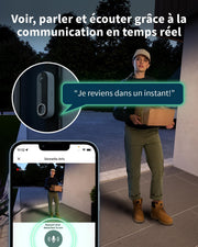 Timbre Arlo 2K, Timbre de vigilancia WiFi inalámbrico para exteriores,  6 meses de autonomía, sensor de movimiento, visión nocturna, audio bidireccional, prueba de Arlo Secure incluida, blanco