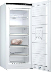 Congelador Siemens GS54NAWCV iQ500, 176 x 70 cm, 327 L, noFrost nunca más volver a descongelar, bigBox espacio para alimentos congelados grandes, varioZone estantes y cajones de cristal flexibles, Blanco