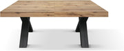 PAZZO DESIGN Mesa extensible Roberta, mesa de salón, mesa de cocina, roble rústico, patas negras en forma de X, de 180 a 480 cm, hecho en Italia - id_2005
