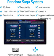 Consola de juegos arcade portátil 26800 en 1, pantalla HD de 17.5 pulgadas, para dos jugadores, 3D Box DX, máquina de videojuegos retro con funciones de buscar/ocultar/guardar/cargar/pausar juegos