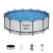 Piscina elevada redonda Bestway Steel Pro MAX con bomba y cobertor