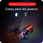 LG Ultragear™ 27GS60QC-B.AEU Monitor Gaming 27" - Panel VA resolución QHD (2560x1440), 1ms 180Hz, HDR 10, sRGB 99% (CIE1931), AMD FreeSync, inclinable, ajustable en altura