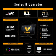 ASUS TUF Gaming VG27AQ5A - Monitor LED - Gaming - 68,6 cm (27")