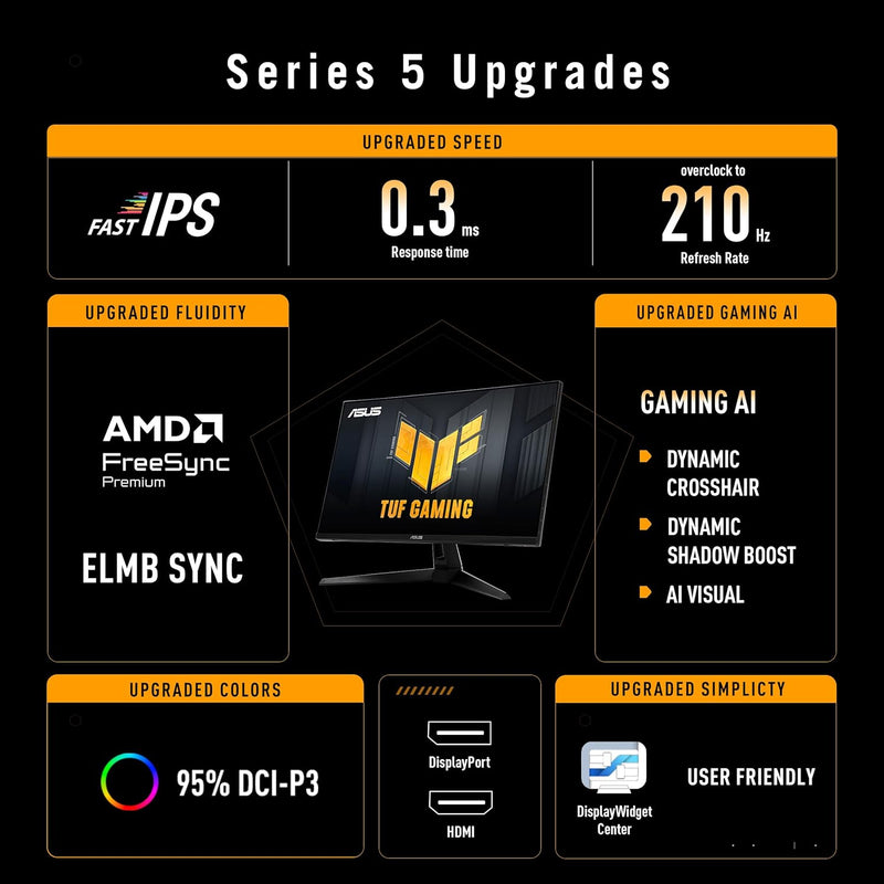 ASUS TUF Gaming VG27AQ5A - Monitor LED - Gaming - 68,6 cm (27")