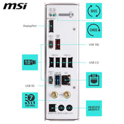 Placa base MSI B850 Gaming Plus WiFi PZ ATX - para procesadores AMD Ryzen 9000/8000 / 7000, AM5 - DDR5 Memory Boost (8200+ MT/s OC), PCIe 5.0 x16, M.2 Gen5, Wi-FI 7, LAN 5G