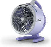 Ventilador inalámbrico Shark FlexBreeze HydroGo, potente ventilador portátil con nebulizador, refrigeración para interiores y exteriores, silencioso y duradero, compacto y ligero, 5 velocidades, color lila