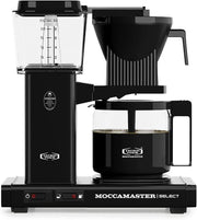 Moccamaster KBG Select, cafetera, cafetera retro, café de filtro, color blanco hueso, 1,25 L