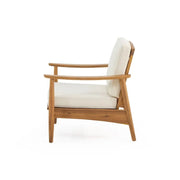 Set de conversación para exteriores de 4 plazas de madera de acacia Willowbrook de Christopher Knight Home