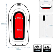 Bote Intex Excursion 5 66325NP (inflado: 366 x 168 x 43 cm)