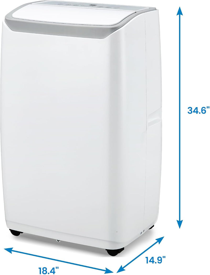 Aires acondicionados portátiles, AC portátil de 12000 BTU para habitaciones de hasta 550 pies cuadrados, AC 3 en 1 con enfriamiento rápido, deshumidificador y ventilador de tres velocidades, temporizador de 24 h/control remoto/ultra silencioso para