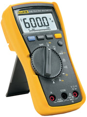 Multímetro digital Fluke 115 True-RMS, voltaje AC/DC, corriente, resistencia, capacitancia, frecuencia, prueba de diodos, CAT III 600V