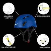Set de vía ferrata Attac Evo Toxo 3.0, kit completo con casco, mosquetones y disipador de energía, talla única para escalada