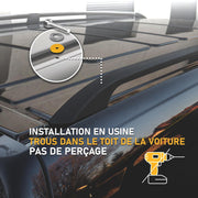 CHROMEMASTER | Compatibles con Citroën Berlingo Corta 2008-2018 | Barras de Techo | Diseñadas para el montaje de barras de techo, cofres de techo o portabicicletas | Estructura de aluminio