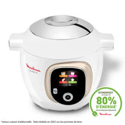 Cookeo+ Connect 200 recetas Blanco, con cucharón incluido