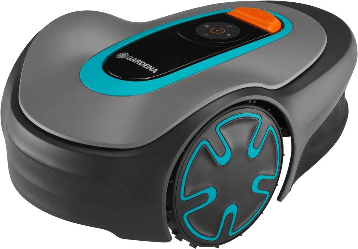 Robot cortacésped Gardena SILENO minimo 250 m²: cortacésped inteligente con conectividad óptima, programable mediante la aplicación Gardena Bluetooth, versión alemana (15201-20)