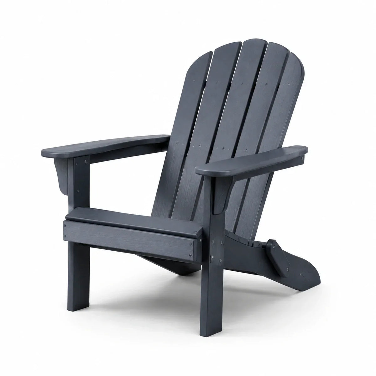 Silla Adirondack de plástico, antracita, 88 x 76 x 90 cm